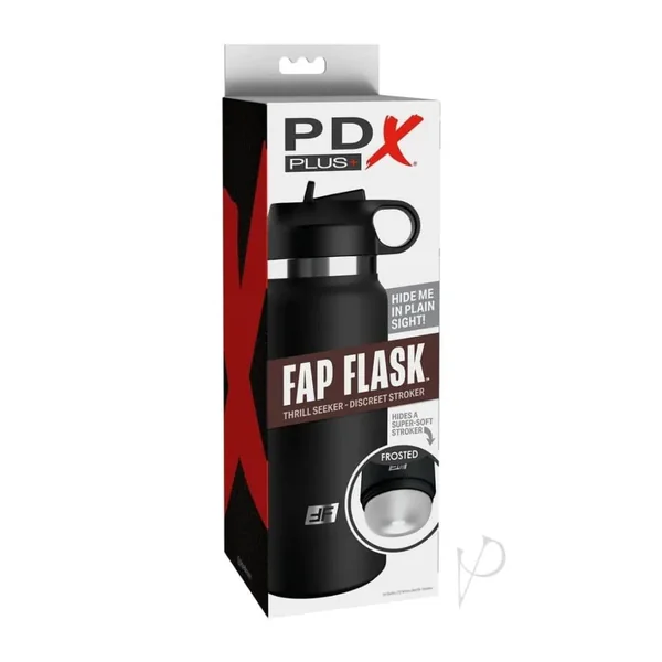 Buy PDX Plus Fap Flask Thrill Seek - Frosted/Black