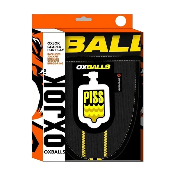 Buy PissPig 3D Rubber Urinal Jock - Black/Yellow - XXLarge