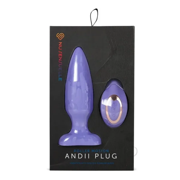 Buy Sensuelle Andii Plug W/roller Ultra Violet