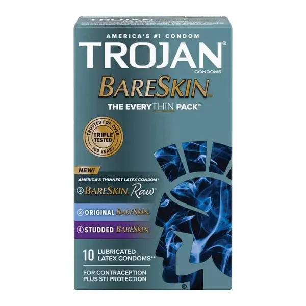 Buy Trojan BareSkin EveryTHIN Condom - Variety Pack of 10
