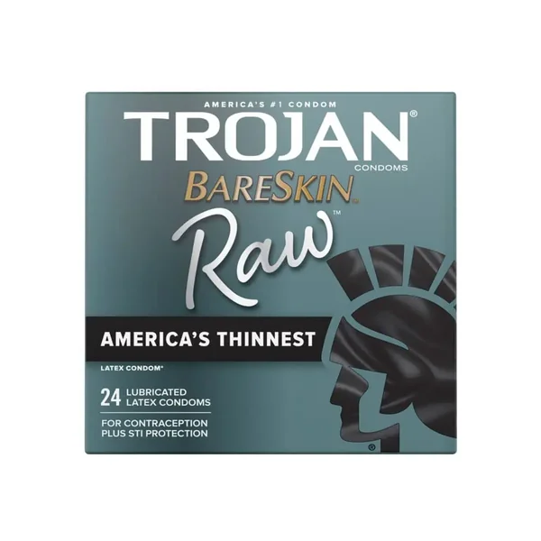 Buy Trojan BareSkin Raw Condom - Pack of 24