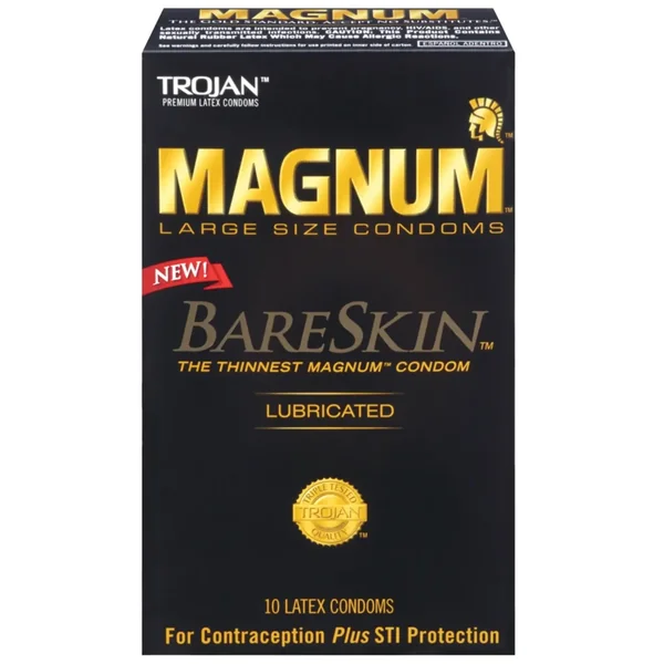 Buy Trojan Magnum Bareskin Condoms - Box of 10