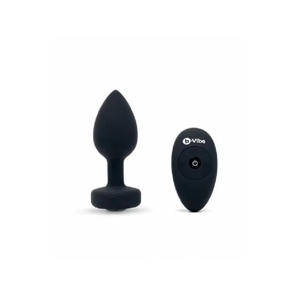 B-Vibe - Remote Control Vibrating Jewel Butt Plug - M/L - Black