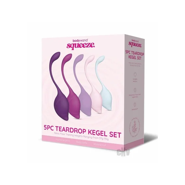 Bw Squeeze Teardrop Kegals 5pc 37-115g