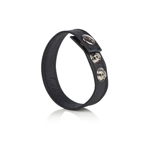 Cal Exotics - Colt - Adjustable 3 Snap Leather Cock/Ball Strap