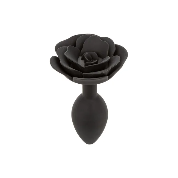Cal Exotics - Forbidden - Large Rose Silicone Anal Plug - Black