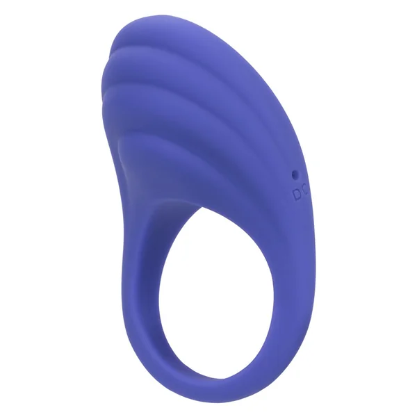 CalExotics Connect Couples Ring Blue Silicone App Controlled Waterproof Size Medium
