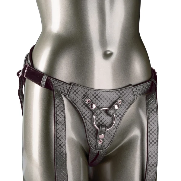 CalExotics Her Royal Harness: The Regal Queen – Pewter