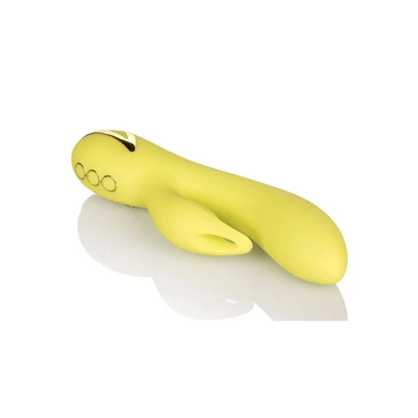 California Dreaming Venice Vixen Silicone Rabbit Vibrator – Yellow