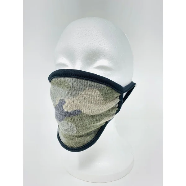Camouflage Black Reversible Washable Face Mask