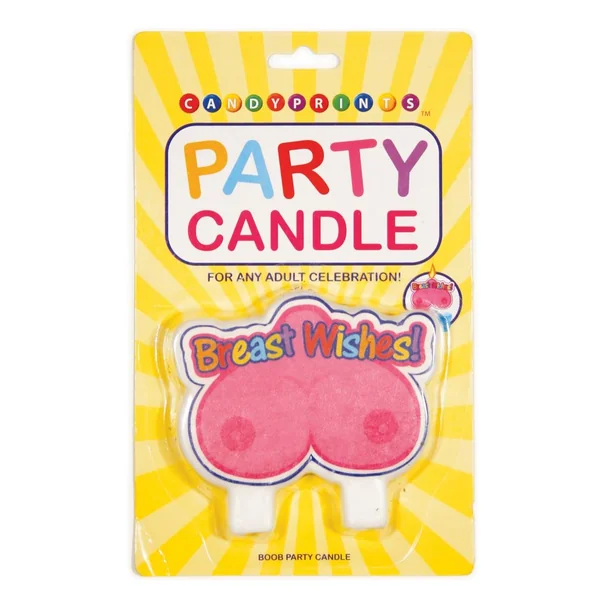 Candyprints Breast Wishes Boob Party Candle
