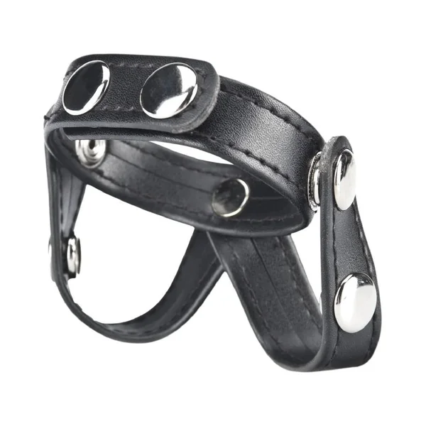 CB Gear V-style cock ring w/ball divider