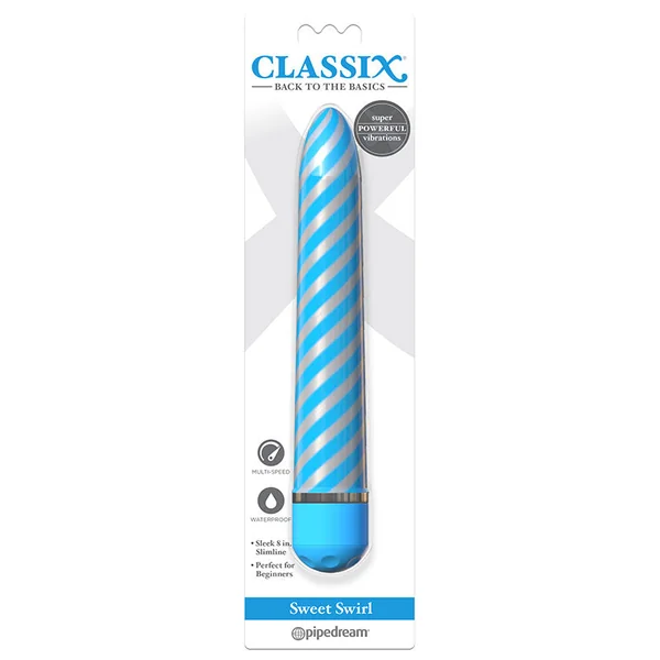 Classix Sweet Swirl Vibrator - Blue