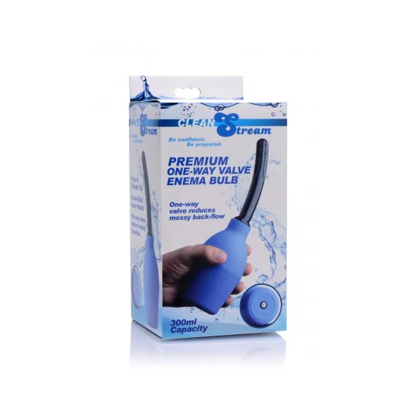 Cleanstream Premium One-Way Valve Enema Douche - Blue