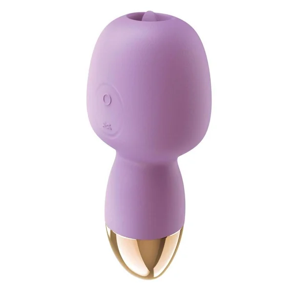 Clit-Tastic Intense Dual Massager Rechargeable Silicone Clitoral Stimulator – Lavender
