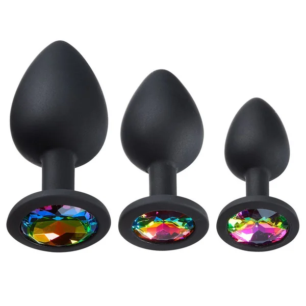 Cloud 9 Novelties Silicone Anal Plug Set with Three Sizes