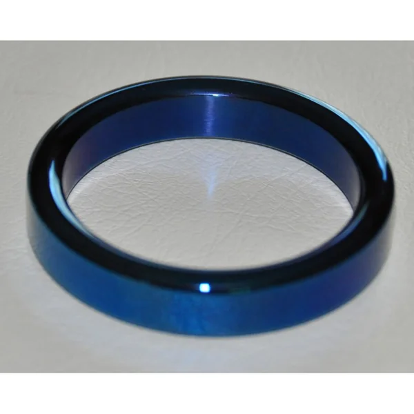 Cobalt Blue Stainless Steel Cock Ring