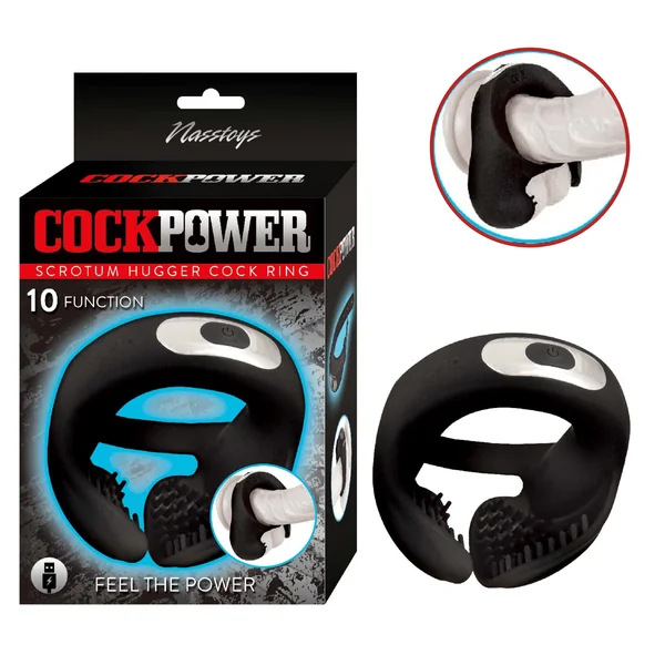 Cockpower Scrotum Hugger Waterproof Rechargeable Vibrating Penis Ring