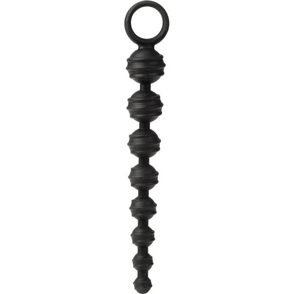 COLT Power Drill Silicone Anal Beads – Black