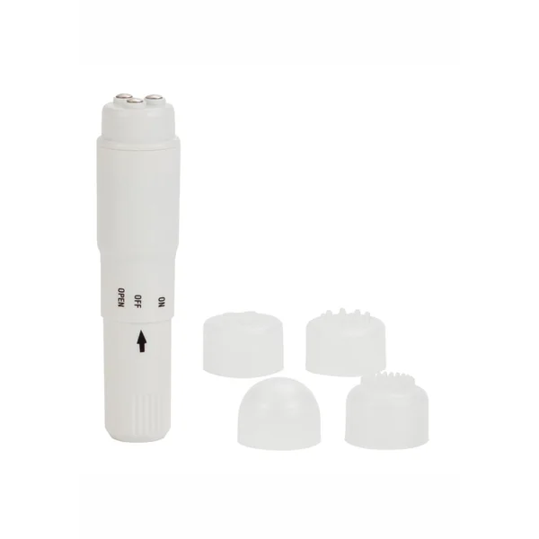 Compact Personal Travel Wand Massager with 4 Interchangeable Heads