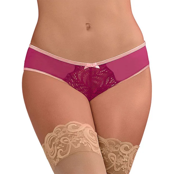 Cranberry Crush Crotchless Panty