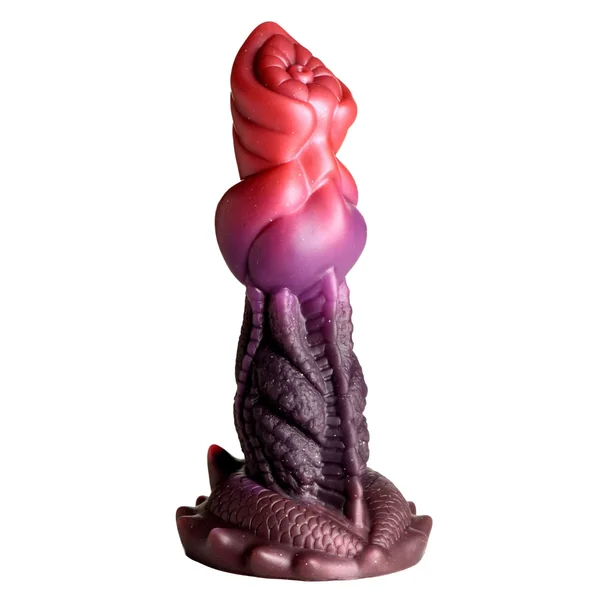 Creature Cocks Deep Diver Silicone Dildo Red Purple
