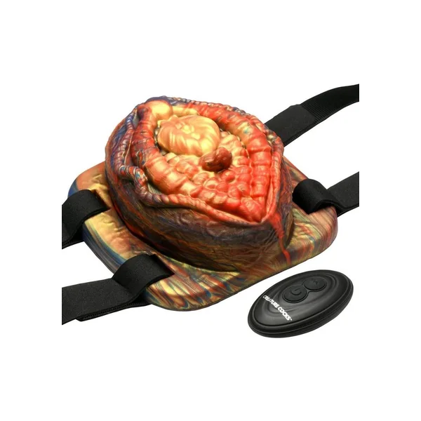 Creature Cocks Hell`s Angel Rechargeable Silicone Vibrating Grinder – Multicolor