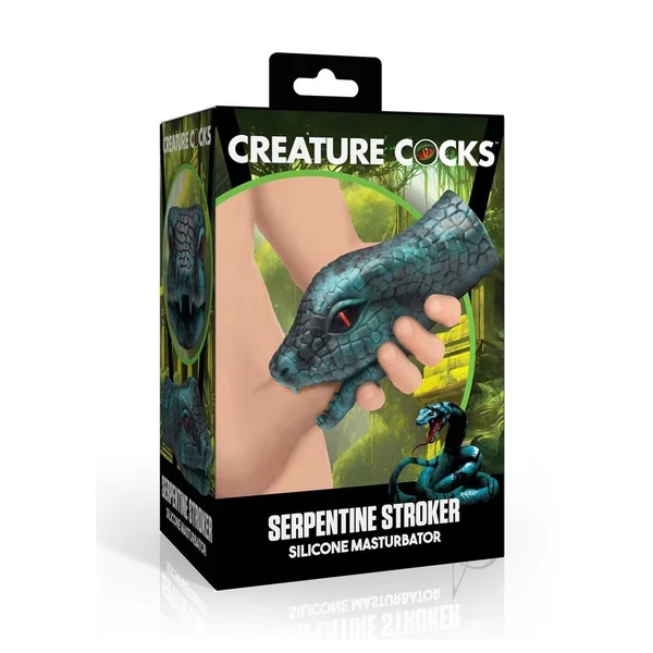 Creature Cocks Serpentine Stroker Silicone Masturbator - Green