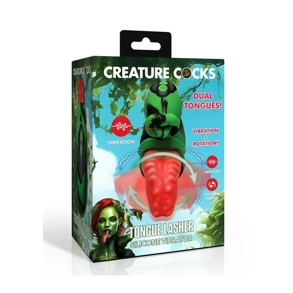 Creature Cocks Tongue Lasher Rechargeable Silicone Vibrator