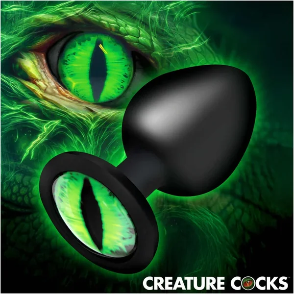 Creature Eye Green Eye Silicone Butt Plug – Large