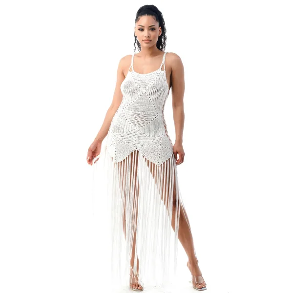 Crochet Dress Bottom Fringe