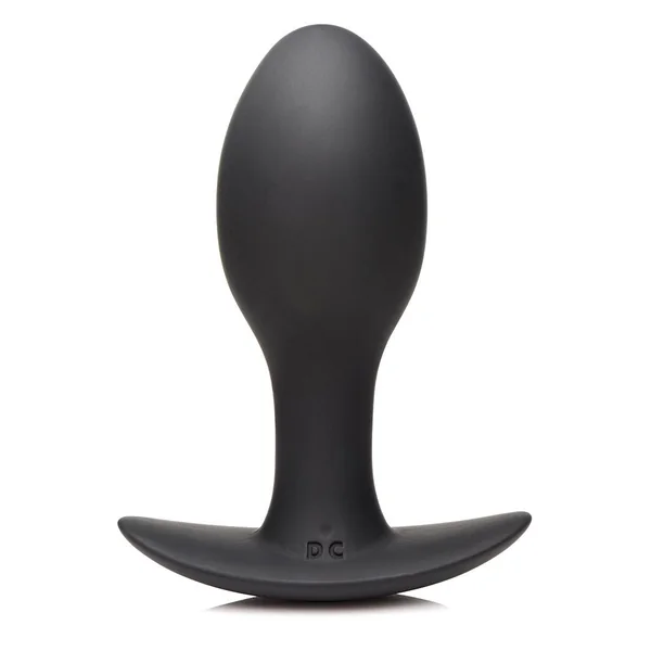 Curve Novelties Rooster Rumbler Vibrating Silicone Anal Plug Large - Black