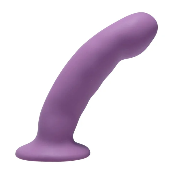 Curved Dildo Purple Silicone Strap-On Dildo