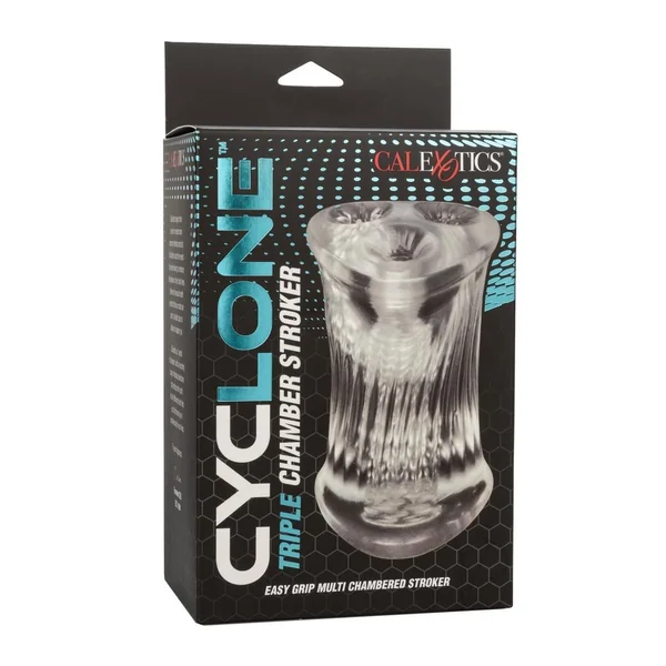 Cyclone Triple Chamber Stroker - Clear