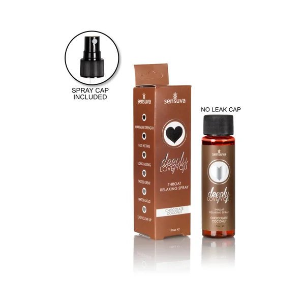 Deeply Love You Chocolate Coconut Throat Relaxing Spray 1oz Bottle