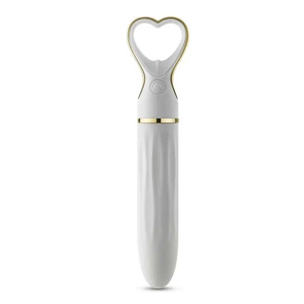 Delice Heartthrob Rechargeable Silicone Vibrator – White Bouquet