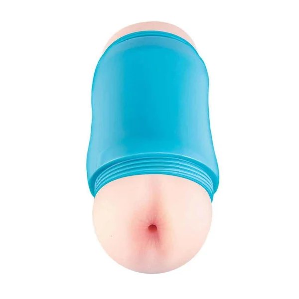 Delite Two Ways Mouth and Ass Masturbator – Vanilla/Blue