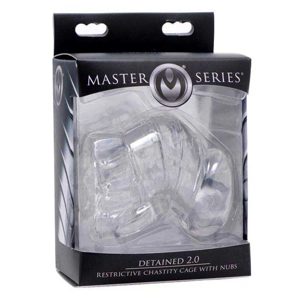 Detained 2.0 Restrictive Chastity Cage With Nubs