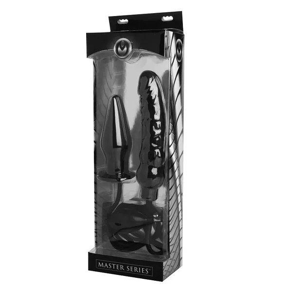 Deuce Double Penetration Inflatable Dildo And Anal Plug