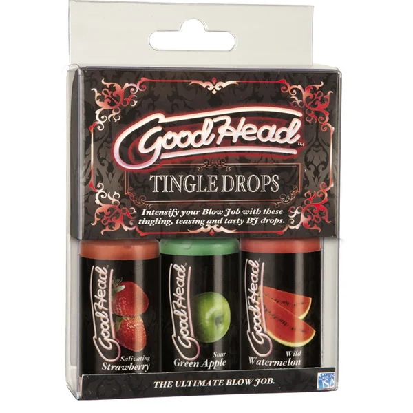 Doc Johnson GoodHead Tingle Drops 3 1oz. Bottles - (PACK OF 2)