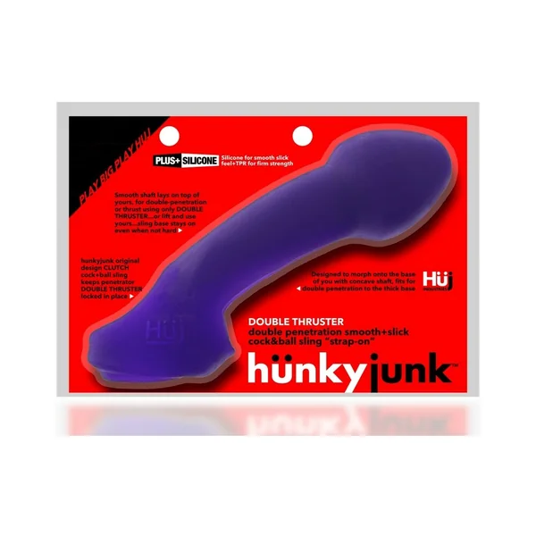 Double Thruster Double Penetrator Sling Plum Ice