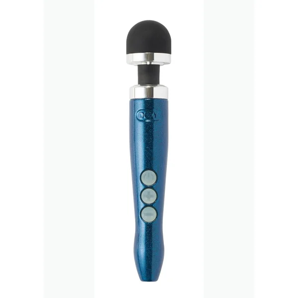 Doxy Die Cast 3 USB Rechargeable Vibrating Wand Massager Blue Flame