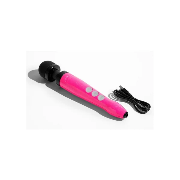 Doxy Die Cast 3R Wand Rechargeable Vibrating Body Massager – Hot Pink