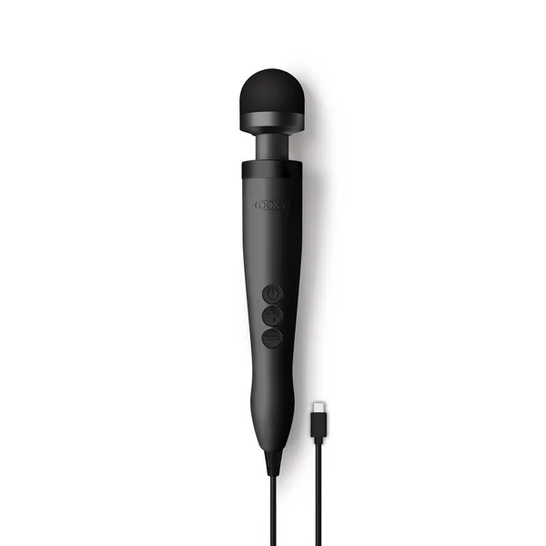 Doxy USB-C Wand Vibrating Body Massager – Matte Black
