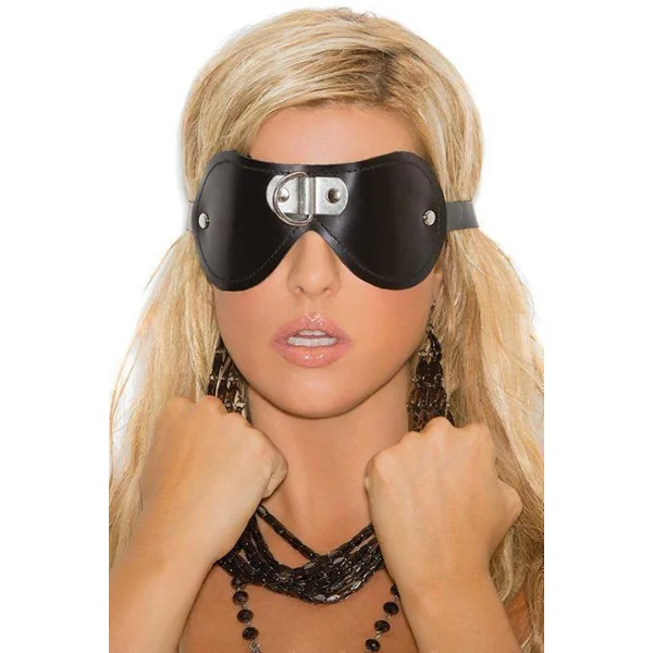 D-Ring Leather Blindfold