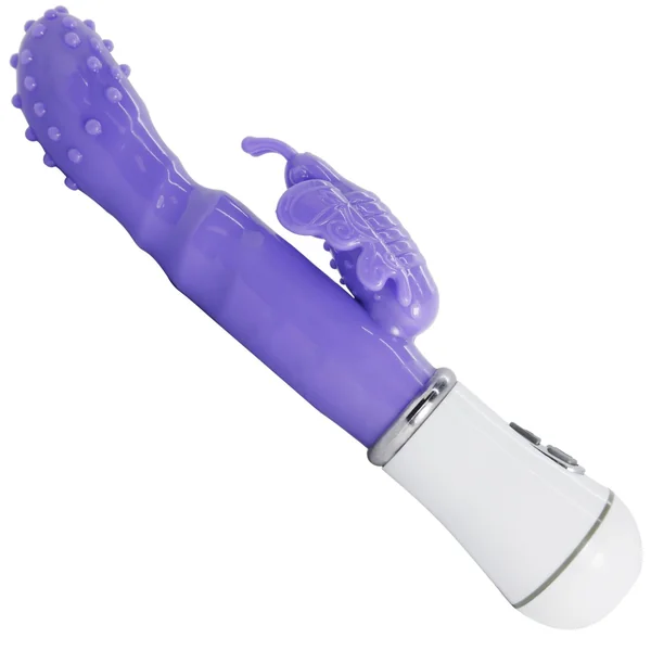 Dual-Action Bumpy Butterfly Vibrator