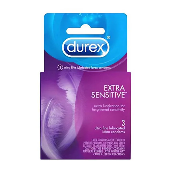 DUREX EXTRA SENSITIVE CONDOMS 3 PACK