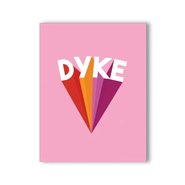 Dyke Power Naughty Greeting Card
