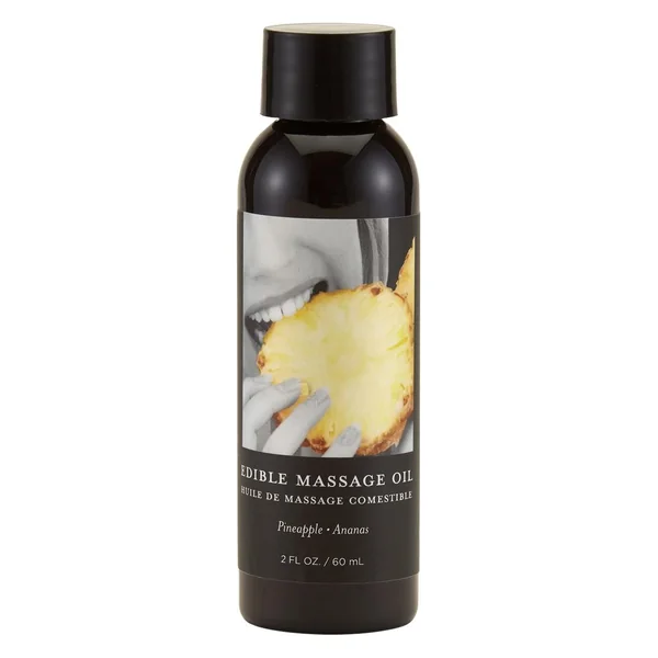 Earthly Body Edible Massage Oil Pineapple 2 Ounce