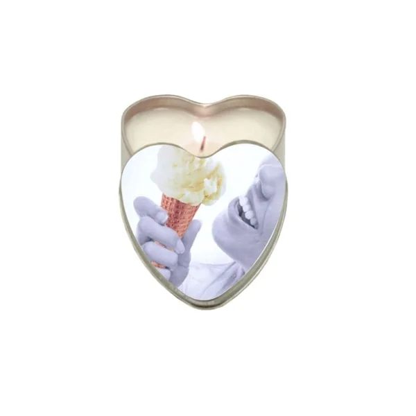 Earthly Body Peach Edible Heart Shaped Candle